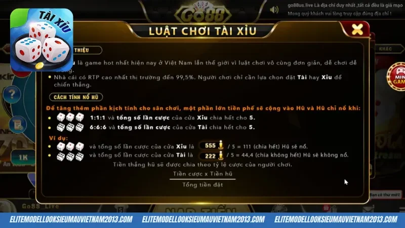 Khám phá sảnh cược tài xỉu Go88 đỉnh cao