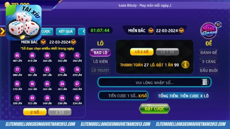 Quy tắc trong cách chơi tài xỉu Rikvip
